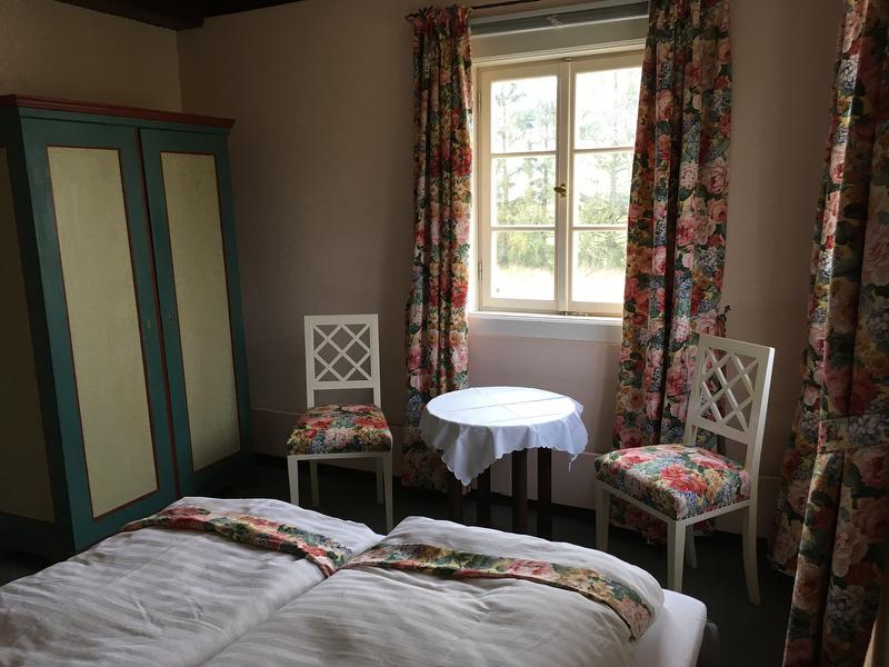 FeWo III Schlafzimmer Blick in die Natur