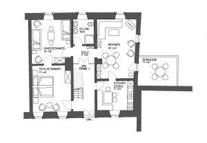Grundriss Ferienwohnung I