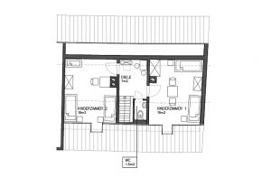 Grundriss Ferienwohnung II 2. Obergeschoss
